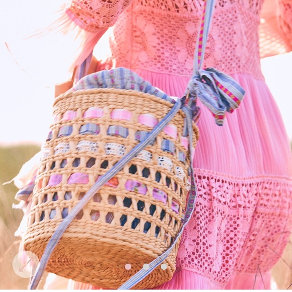 LoveShackFancy Bags Loveshackfancy Wrigley Straw Bucket Bag Poshmark
